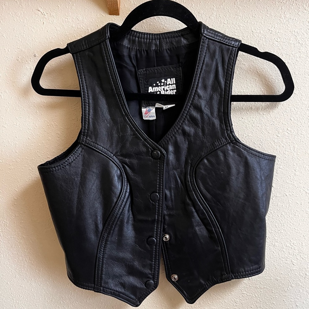 All American Vintage Leather Vest
